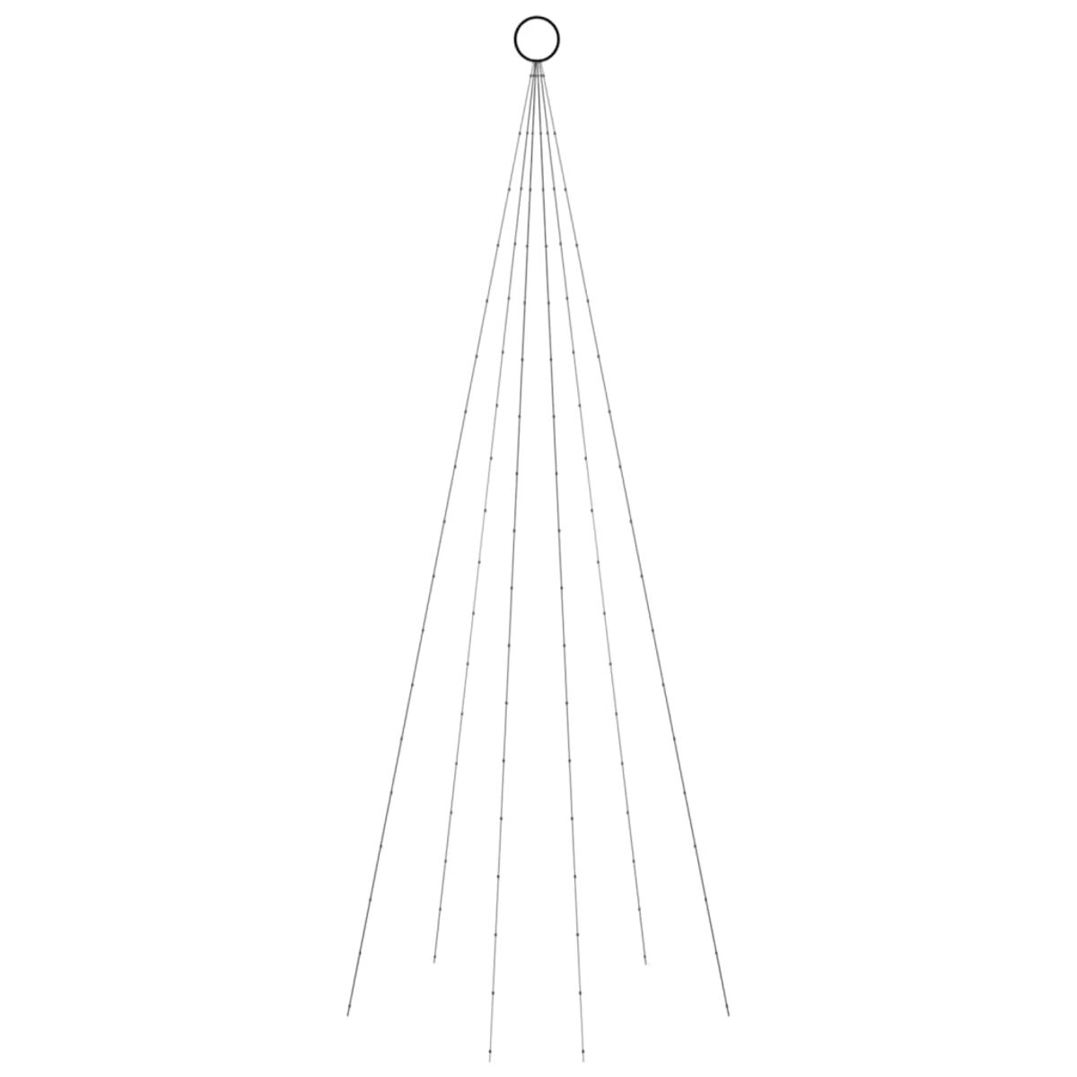 Minimalistische Baumumrisse, dünne schwarze Linien, die von einem zentralen Ring ausgehen.