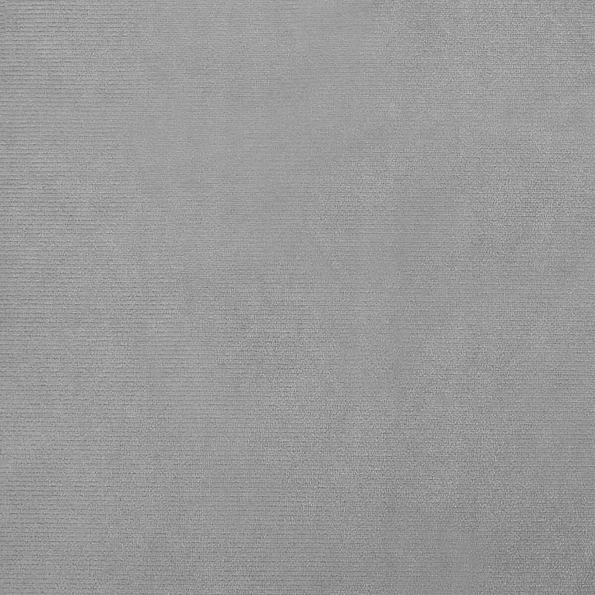 Grauer Samtstoff. Horizontale Linien, glatte Textur. Nahaufnahme.