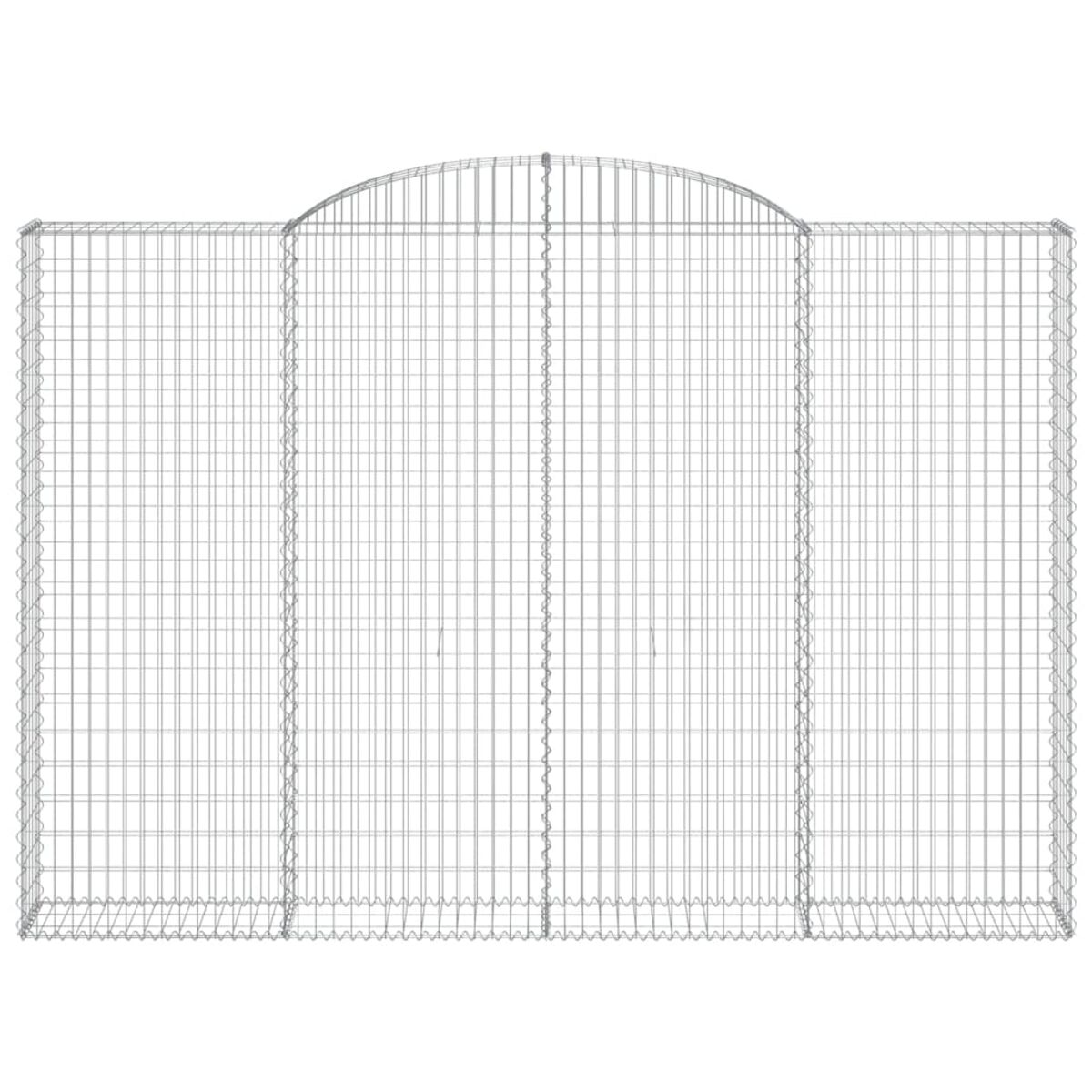 Metall-Gabionenwand, rechteckige Form, Drahtgeflechtdesign.