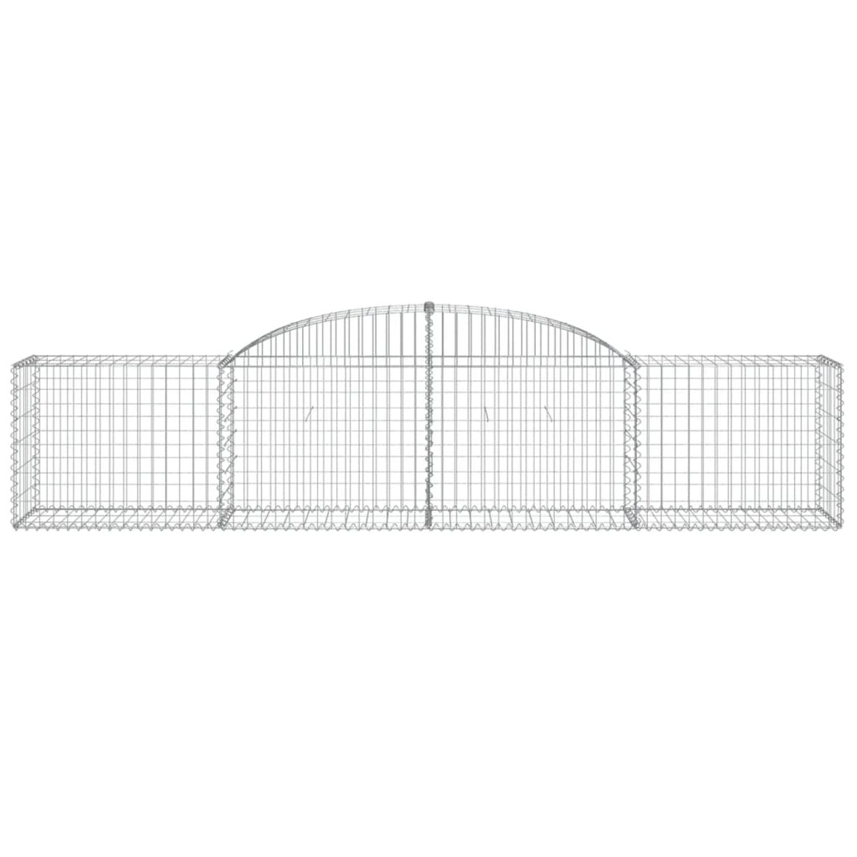 Eine Draufsicht auf eine Gabion-Drahtrahmenstruktur, bereit zum Befüllen.