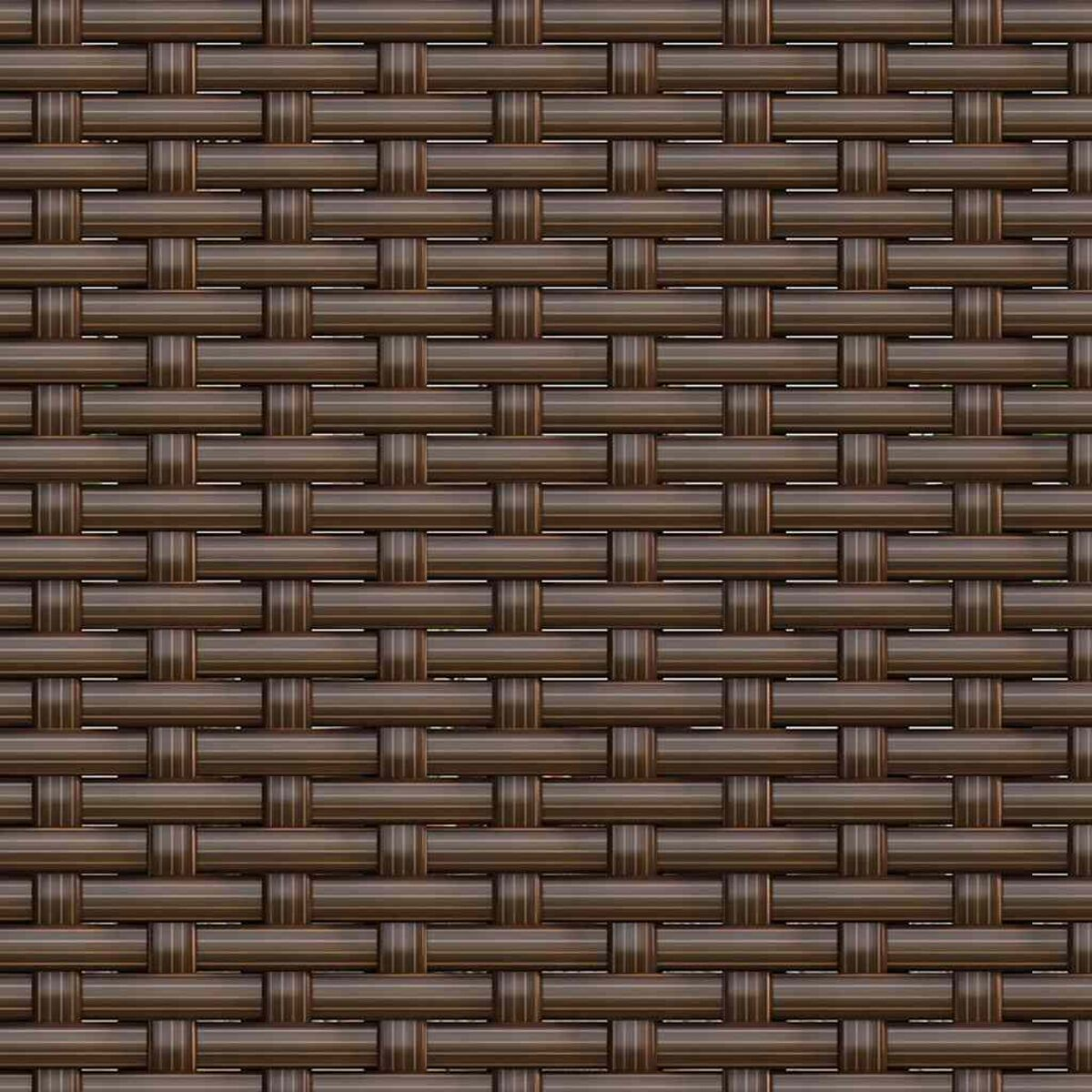 Nahaufnahme einer gewebten braunen Rattan-Textur.
