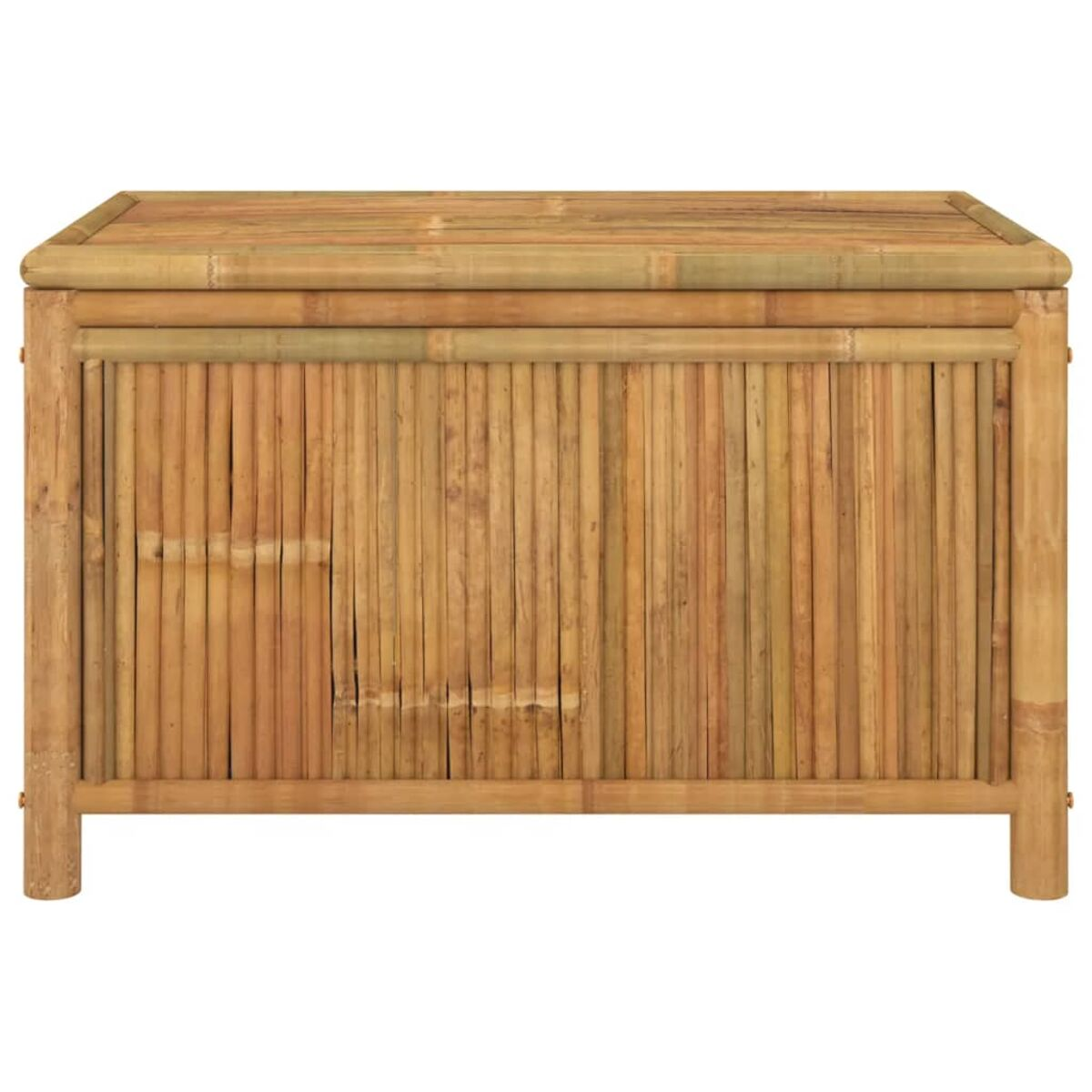 Holzschrank aus Bambus. Rechteckige Form. Natürliche Farbe.