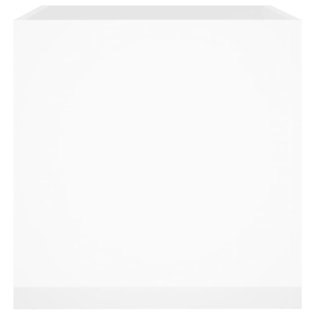 Eine schlichte weiße Box auf weißem Hintergrund.
