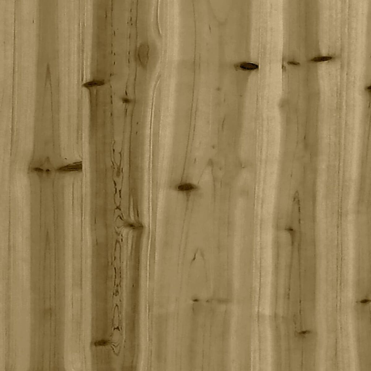 Nahaufnahme einer Holzplanke. Das Holz hat eine hellbraune Farbe.