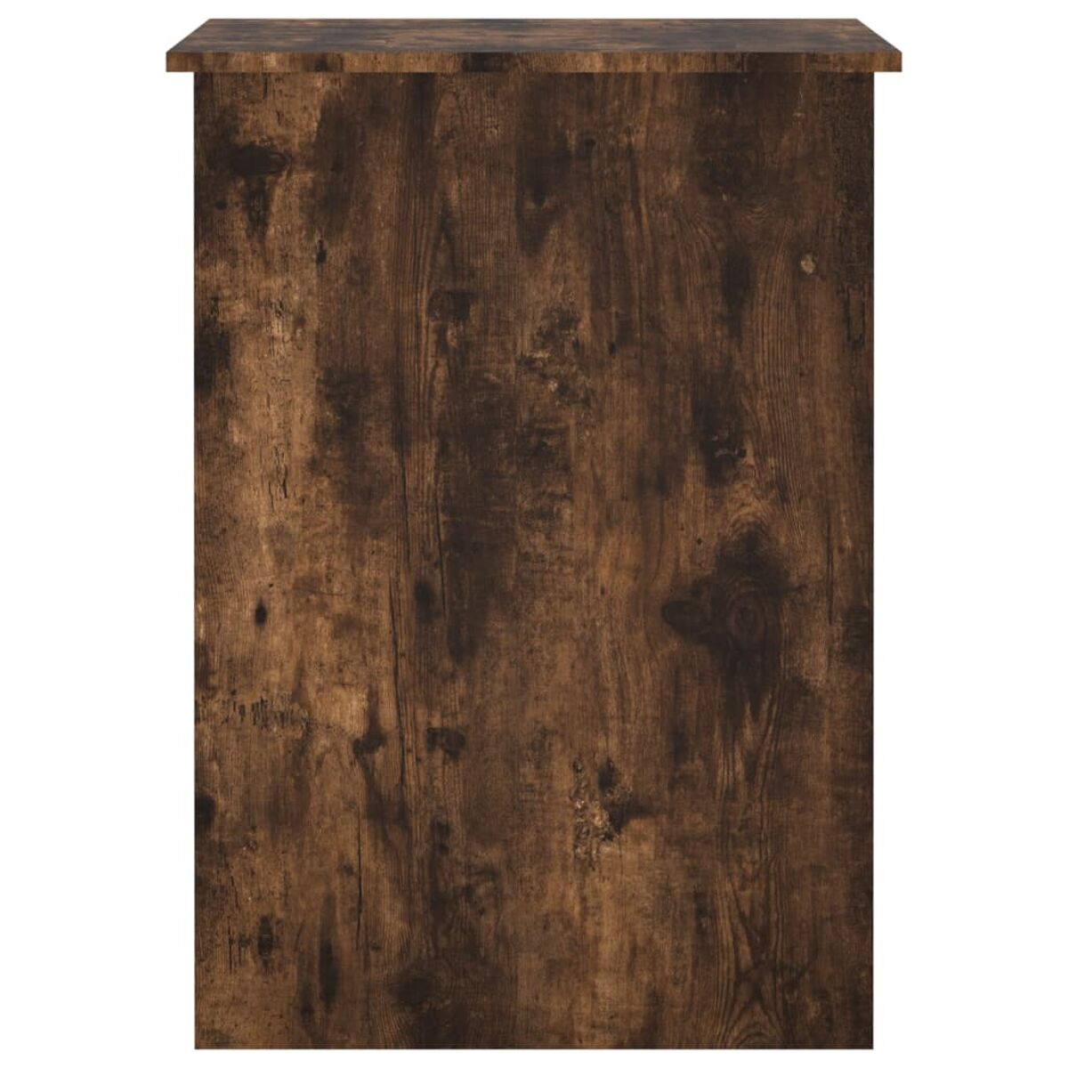 Holzschrank, braune Farbe mit sichtbarer Holzmaserung, Studioaufnahme.