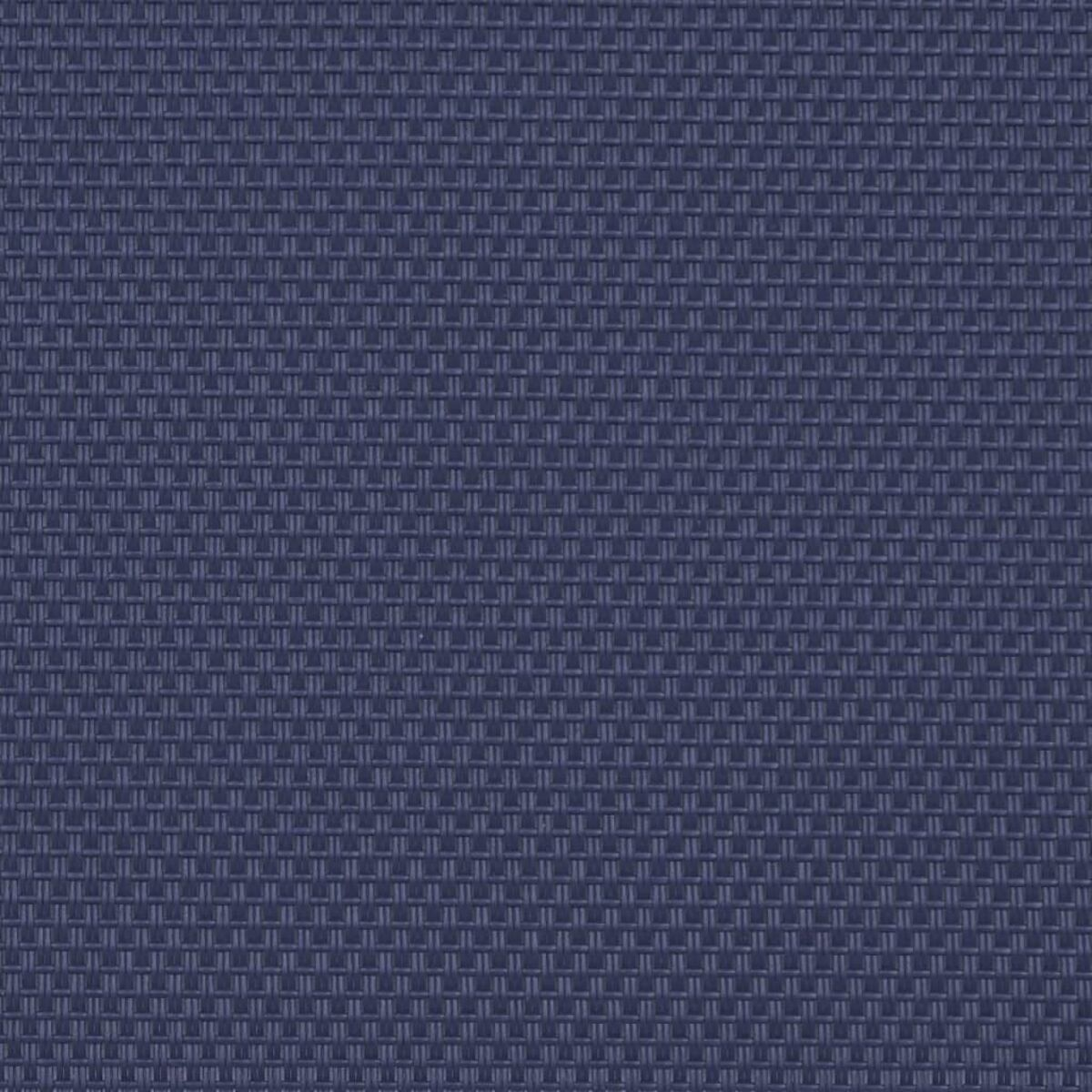Primo piano di una trama blu intrecciata. La trama è uniforme e dettagliata.