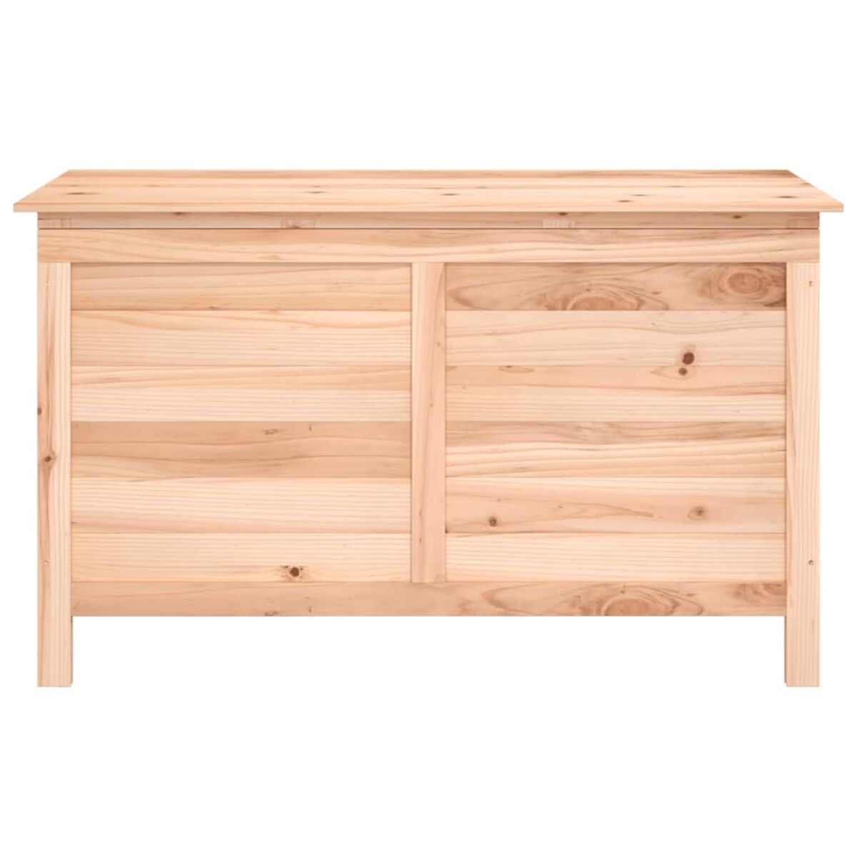 Holzkiste mit zwei Türen.