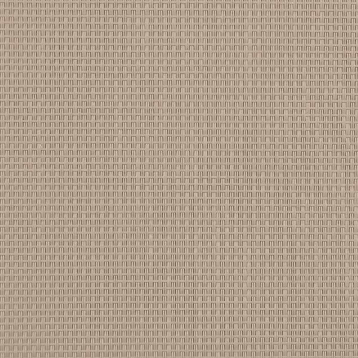 Primo piano di una superficie beige strutturata con un motivo ripetuto di piccole forme rettangolari.