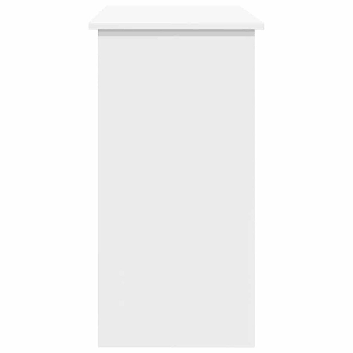 Weißer Schrank, modernes Design, einfach, sauber, isoliert auf weißem Hintergrund.