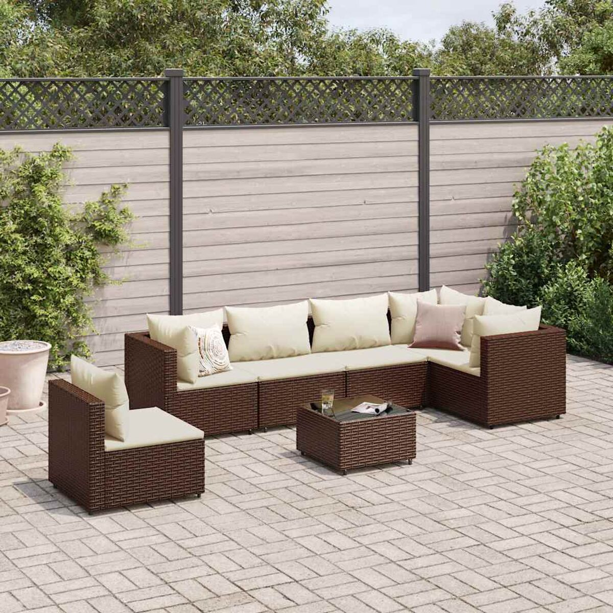 Set Di Mobili Da Giardino Salotto Salottino In Rattan 4 Posti Con Tavolino E Ripiano In Vetro 2 Poltrone E Divano 2 Posti Per Giardino Esterno Piscina Cuscini Sfoderabili Grigio 190934 432558