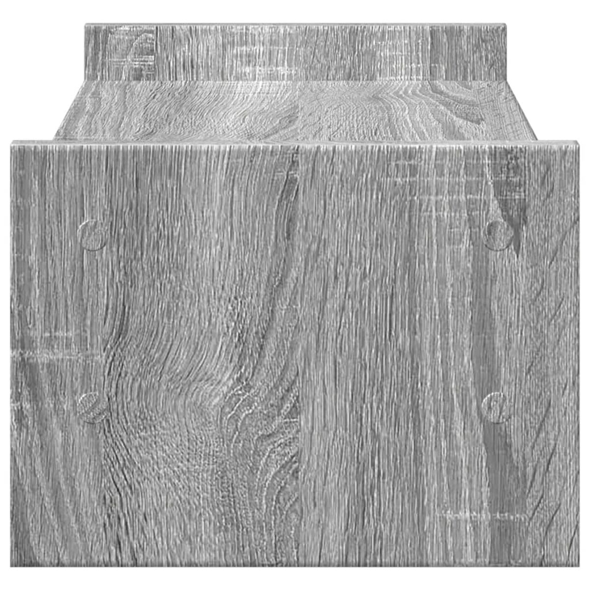 Nahaufnahme der Holzmaserung einer Holzplatte.