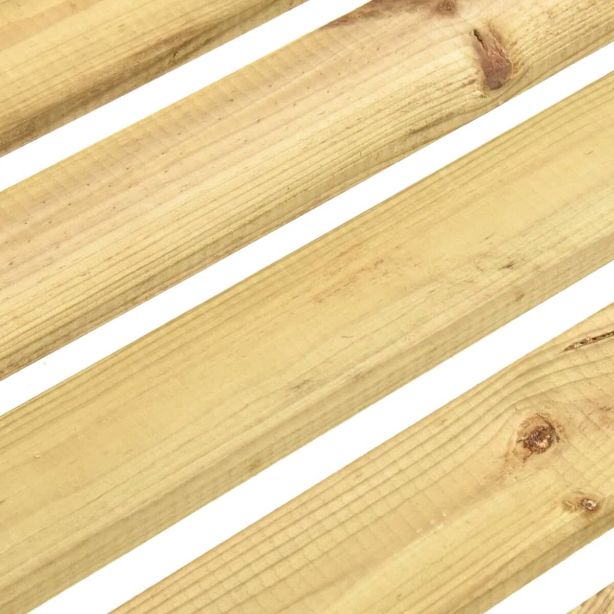 Nahaufnahme von Holzbrettern. Winkelansicht, natürliche Holzfarbe, sichtbare Maserung.