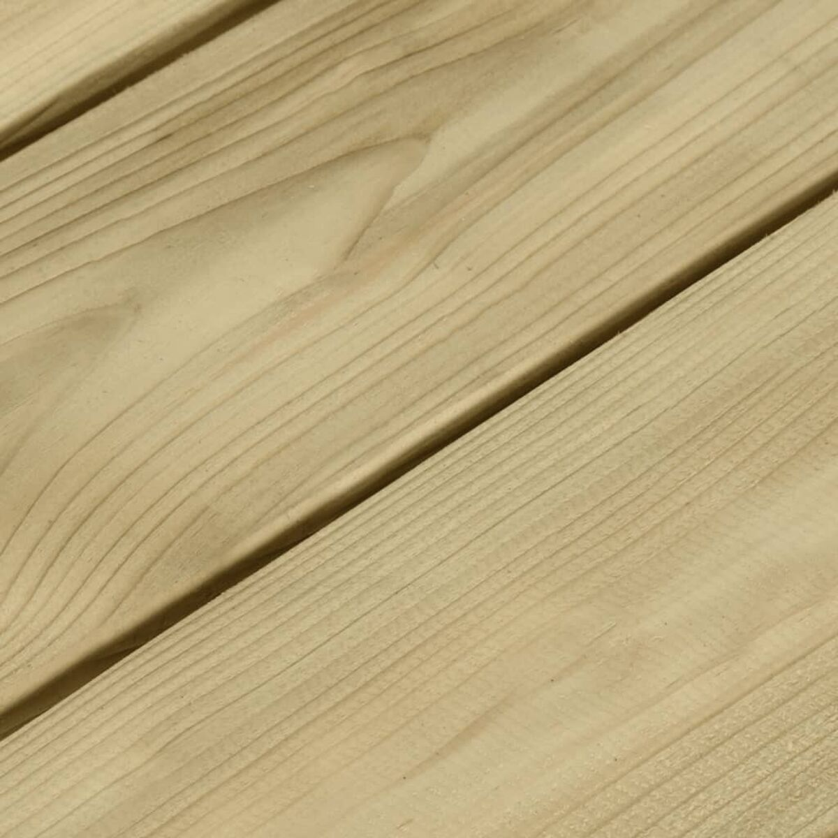 Nahaufnahme von hellen Holzbrettern. Die Holzmaserung ist sichtbar.