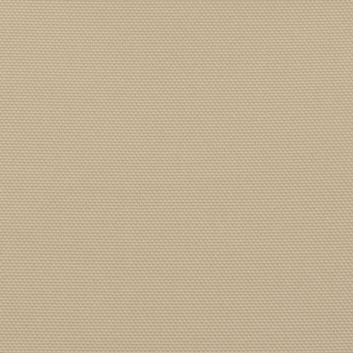 Nahaufnahme von beigem Canvas-Stoff. Die Textur zeigt ein Webmuster.