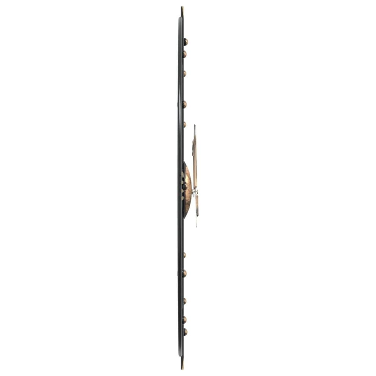 Wanddekoration, Seitenansicht, mit mehreren kleinen goldenen Akzenten.