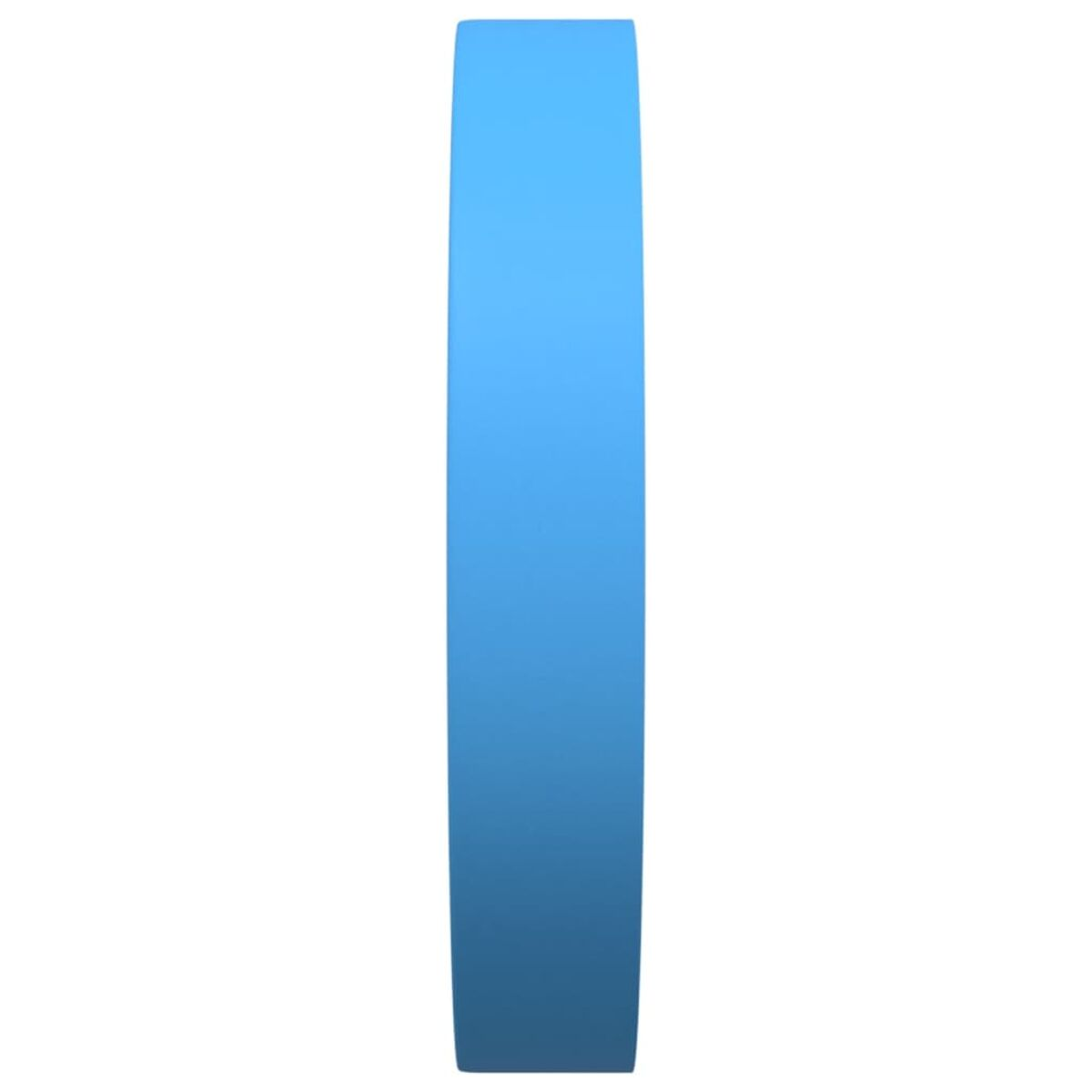 Eine blaue Linie in einem abstrakten Bild. Die Linie steht vertikal.