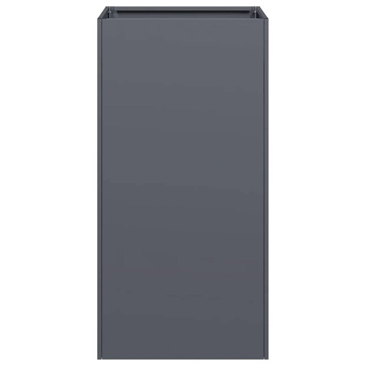 Fioriera rettangolare grigio scuro. Design moderno.