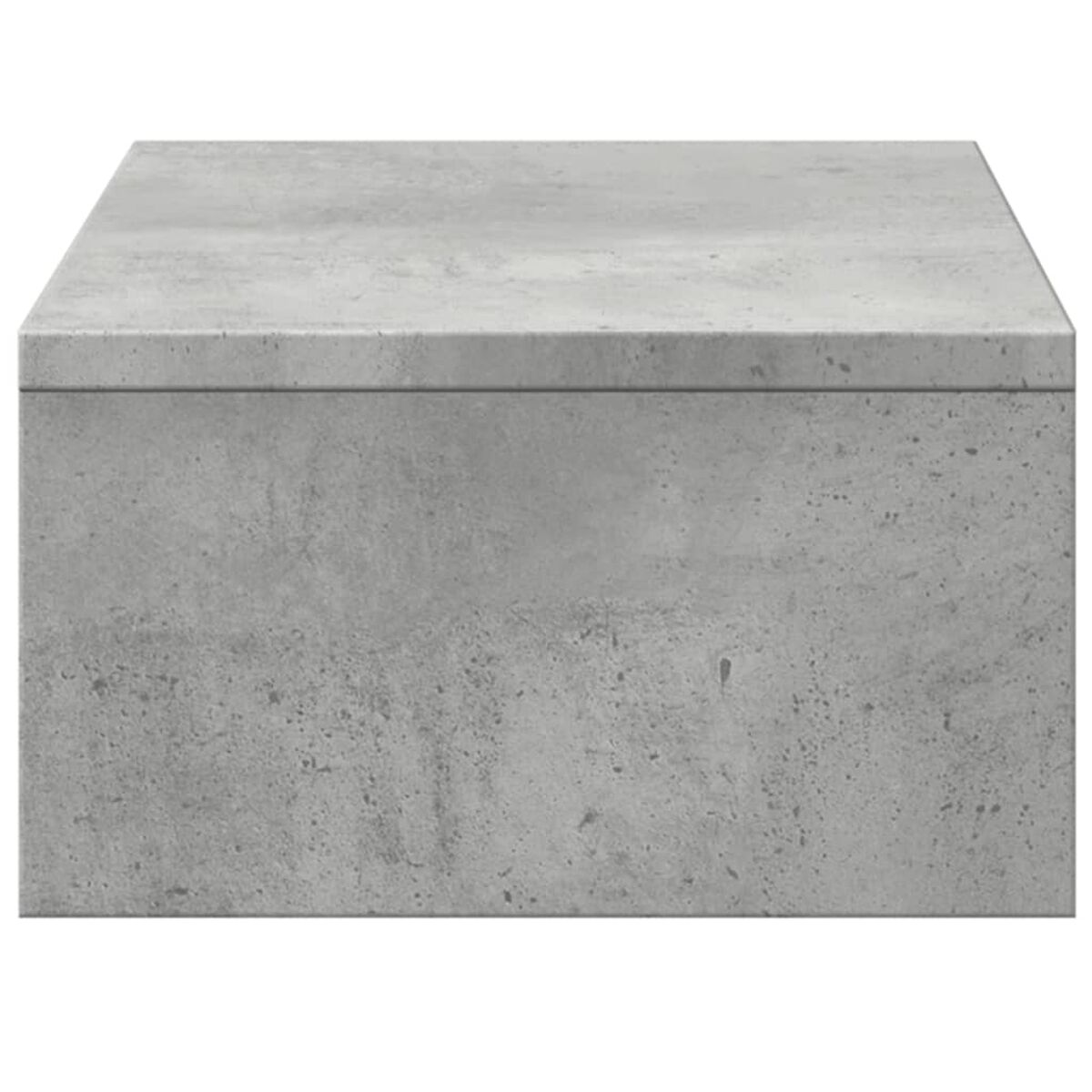 Ein quadratischer, grauer Betonblock, ideal für verschiedene Zwecke.