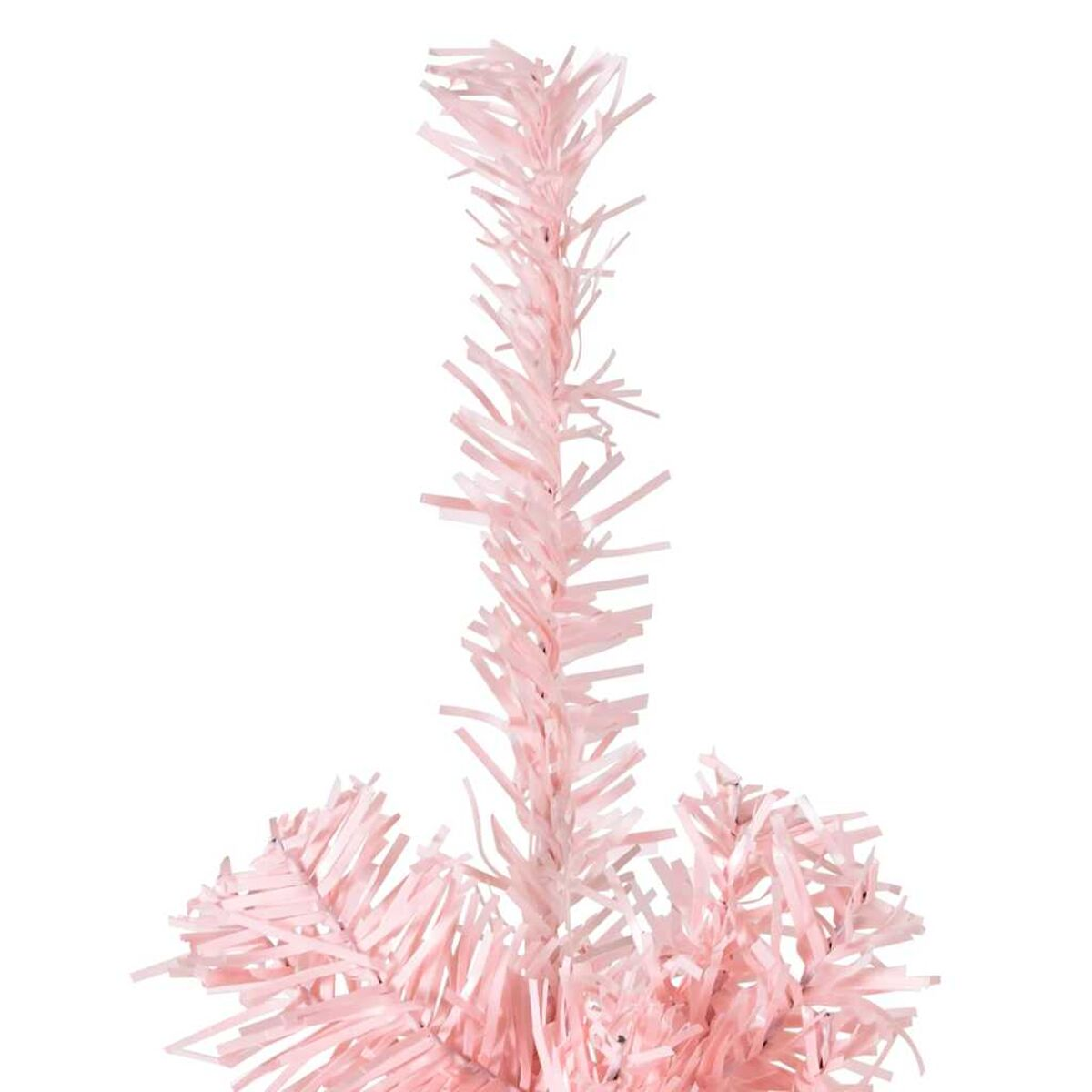 Rosa künstlicher Weihnachtsbaum, Nahaufnahme der Zweige.