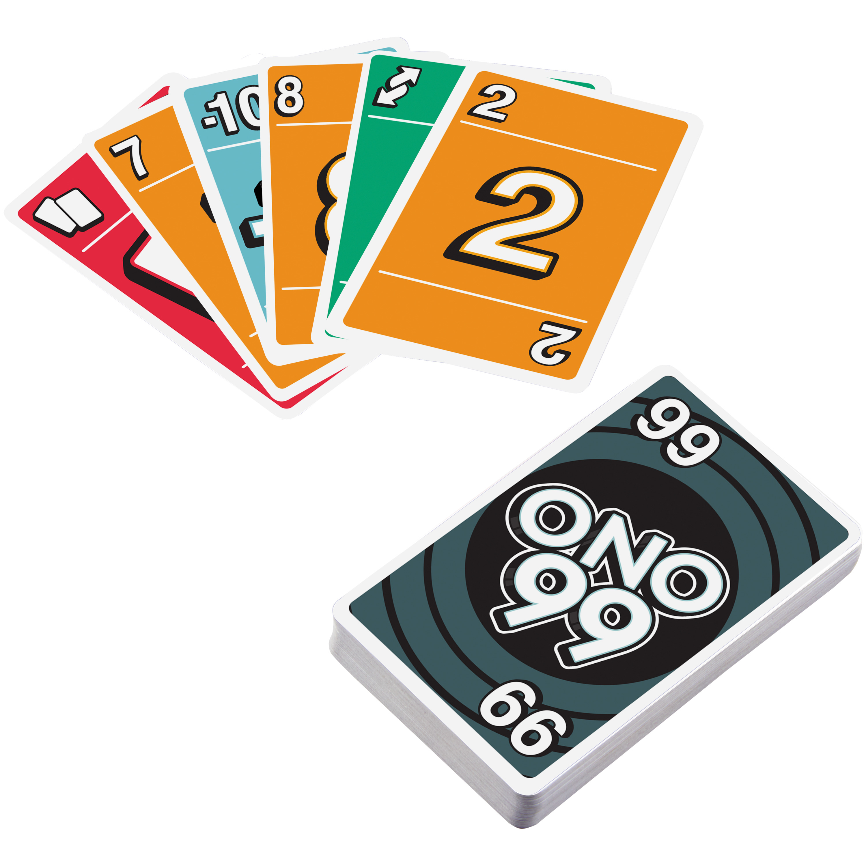 Cartes du jeu de cartes UNO. Différentes couleurs et chiffres, plus un jeu avec le logo UNO.