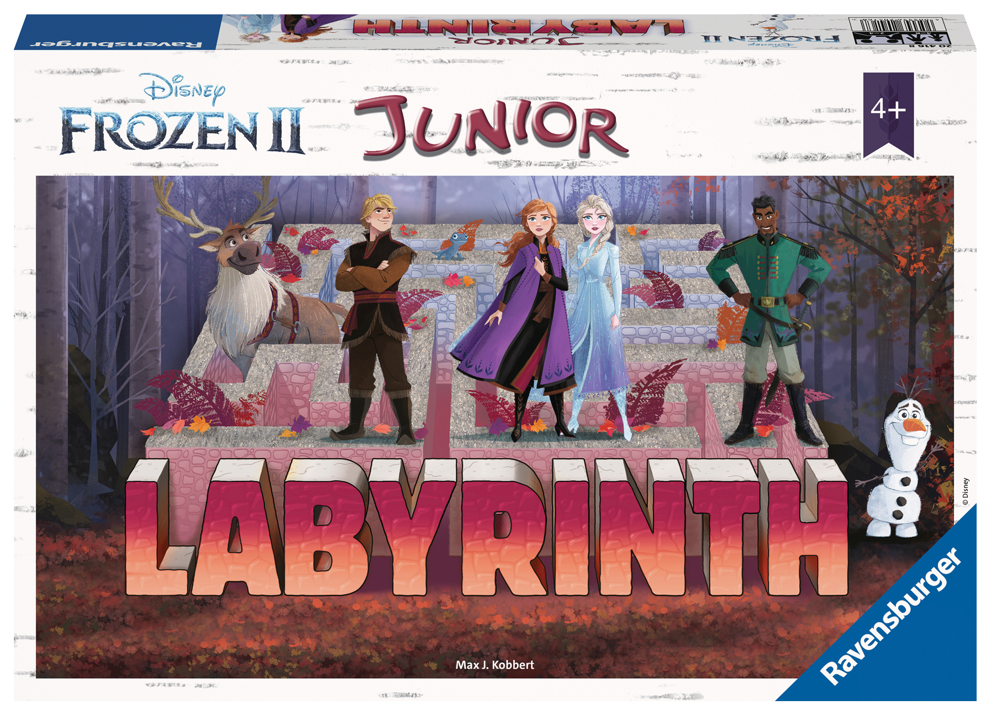 Frozen 2 Junior Brettspielbox mit Charakteren und dem Spielnamen.