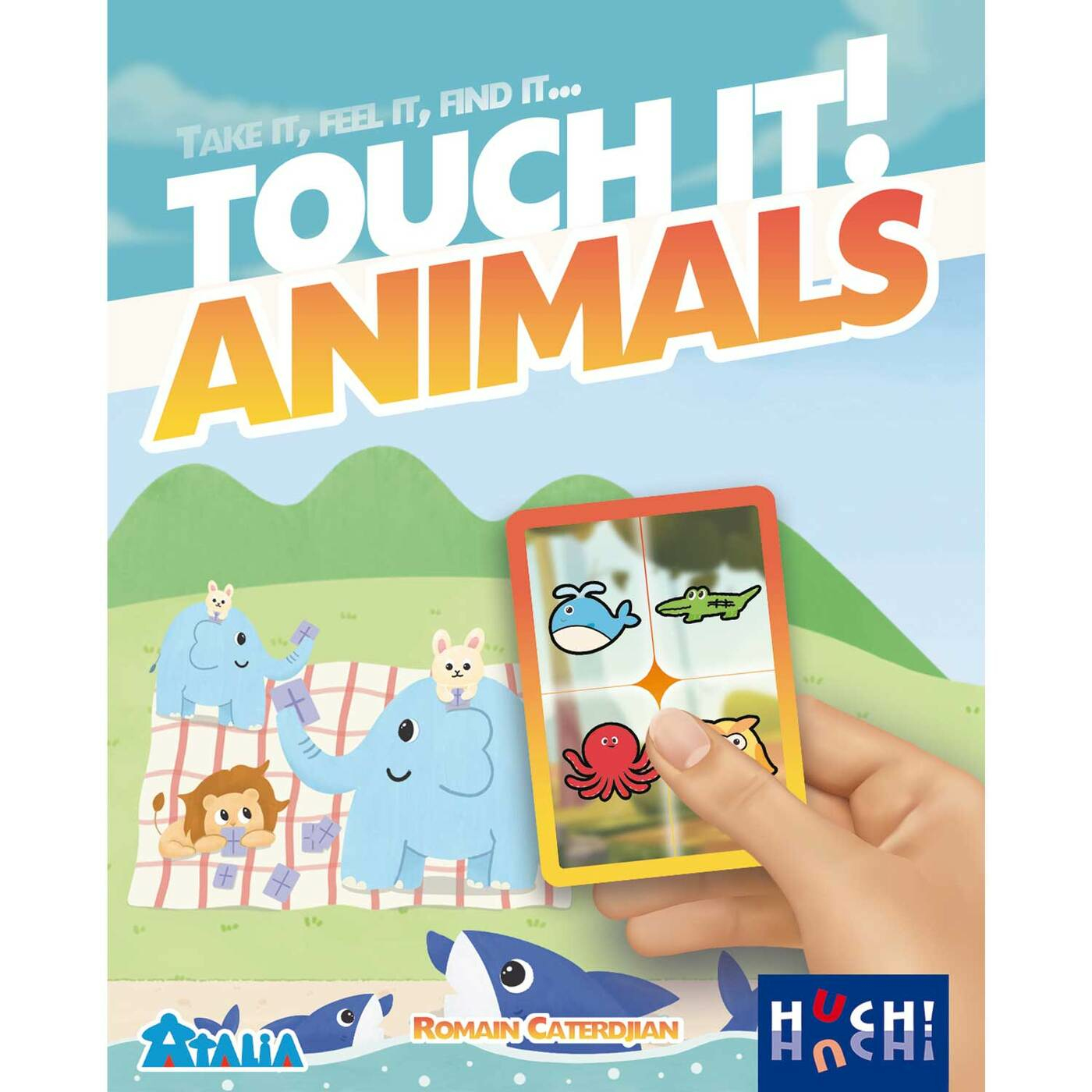 Couverture de livre pour enfants avec des animaux de dessins animés.