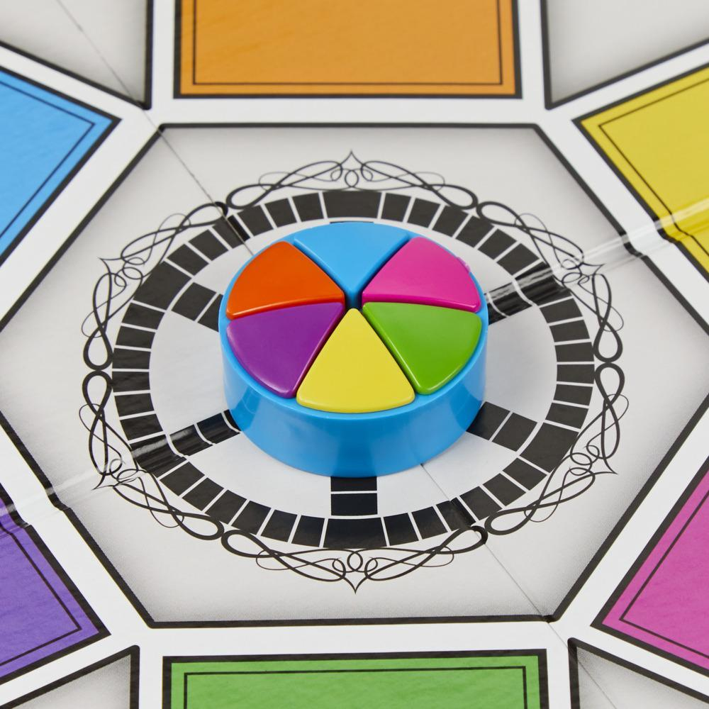 Farbenfrohes Spielteil mit 5 Segmenten, auf einem Spielbrett mit sternförmigem Design.