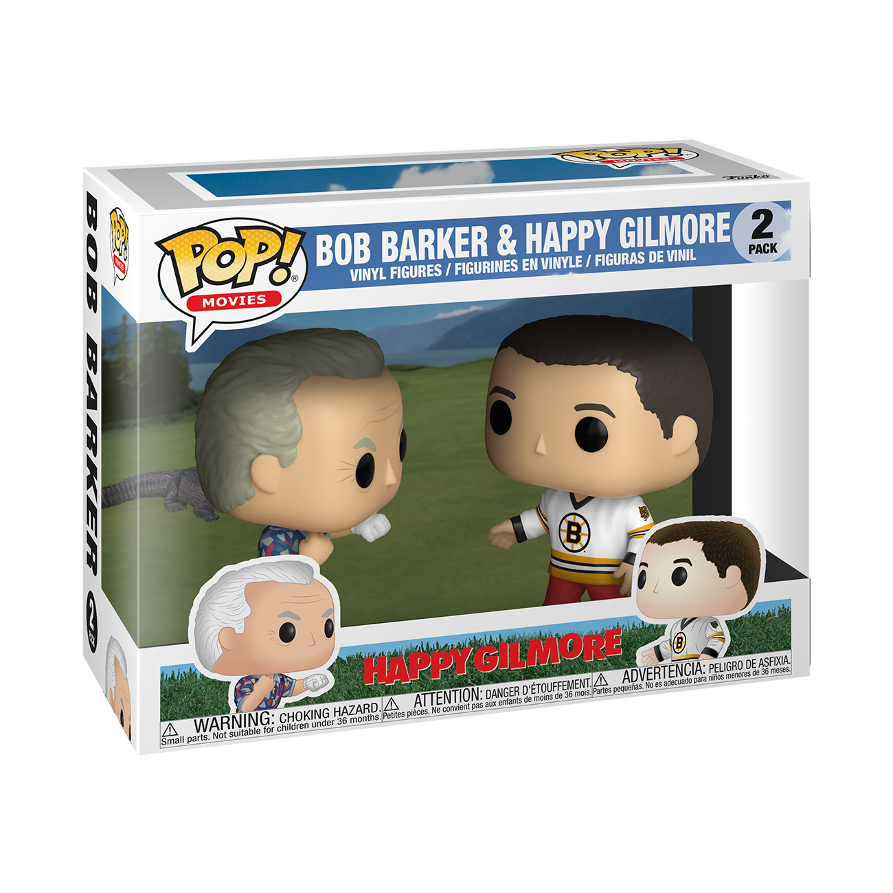 Bob Barker und Happy Gilmore Pop-Figur-Box mit beiden Charakteren aus dem Film.