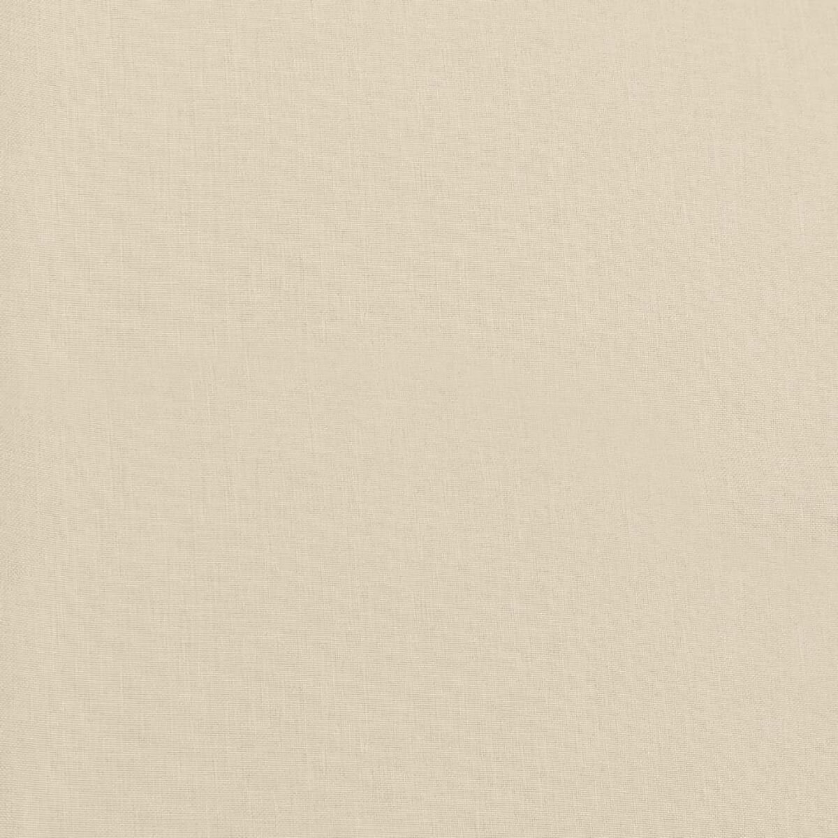 Tessuto beige unito, liscio e strutturato, che riempie il telaio. Sfondo neutro.