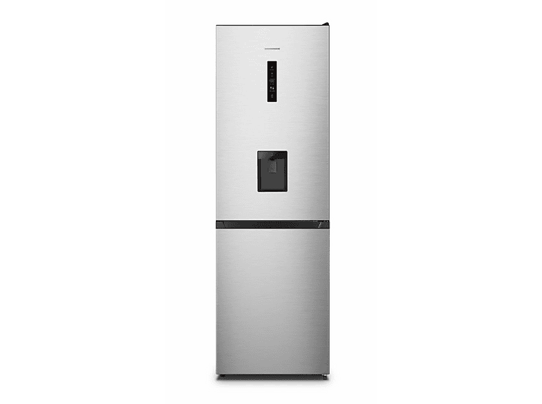 HEINNER HCNF-HS304XWDE++ Kühlgefrierkombination (E, 2493 kWh, 186 cm hoch, Silber)