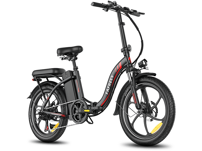FAFREES F20+ Kompakt-/Faltrad (Laufradgröße: 20 Zoll, Unisex-Rad, 720 Wh, Schwarz)