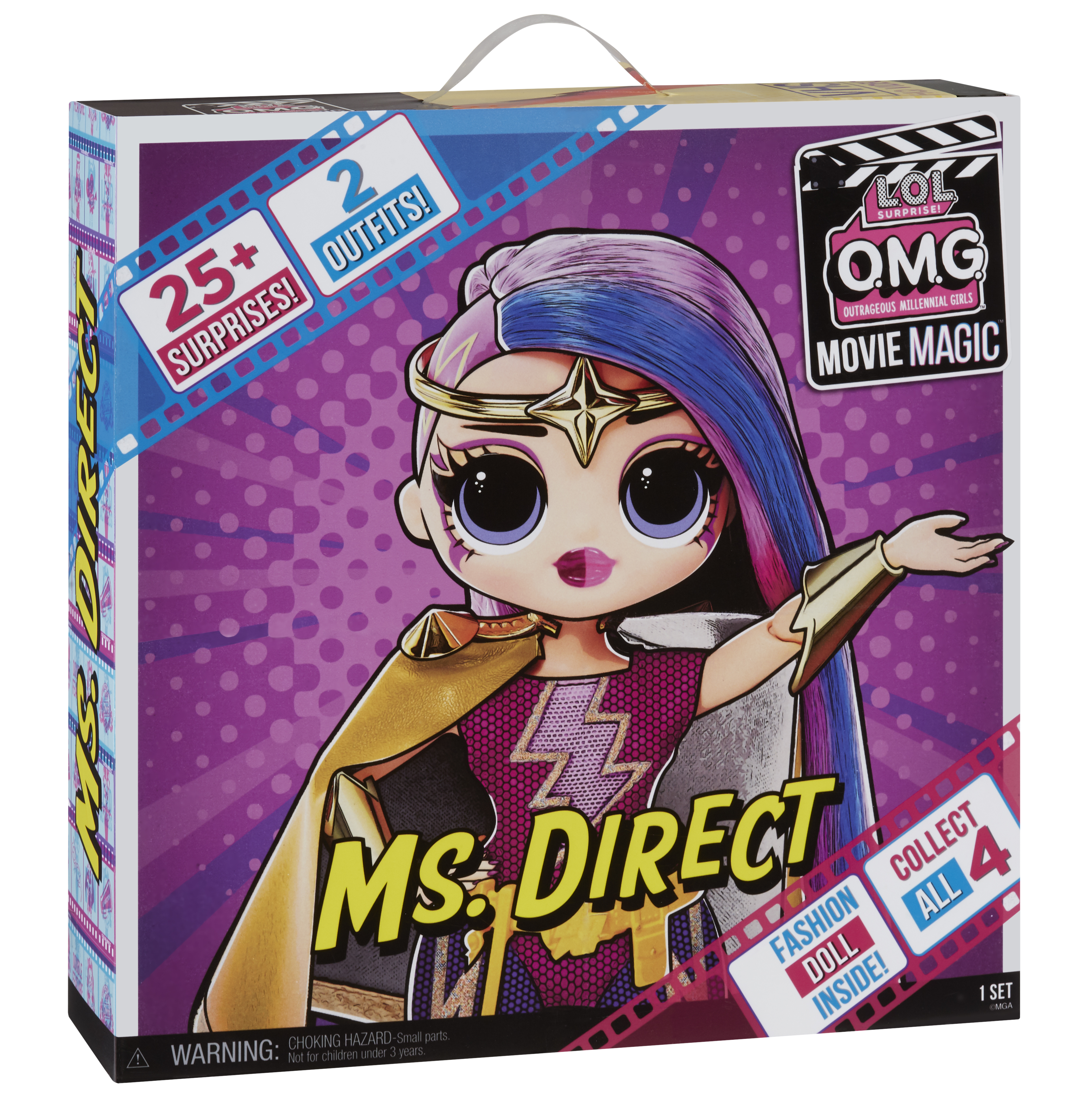 Lalka MGA ENTERTAINMENT L.O.L. SURPRISE OMG MOVIE MAGIC DOLL- MS. DIRECT Wielobarwny