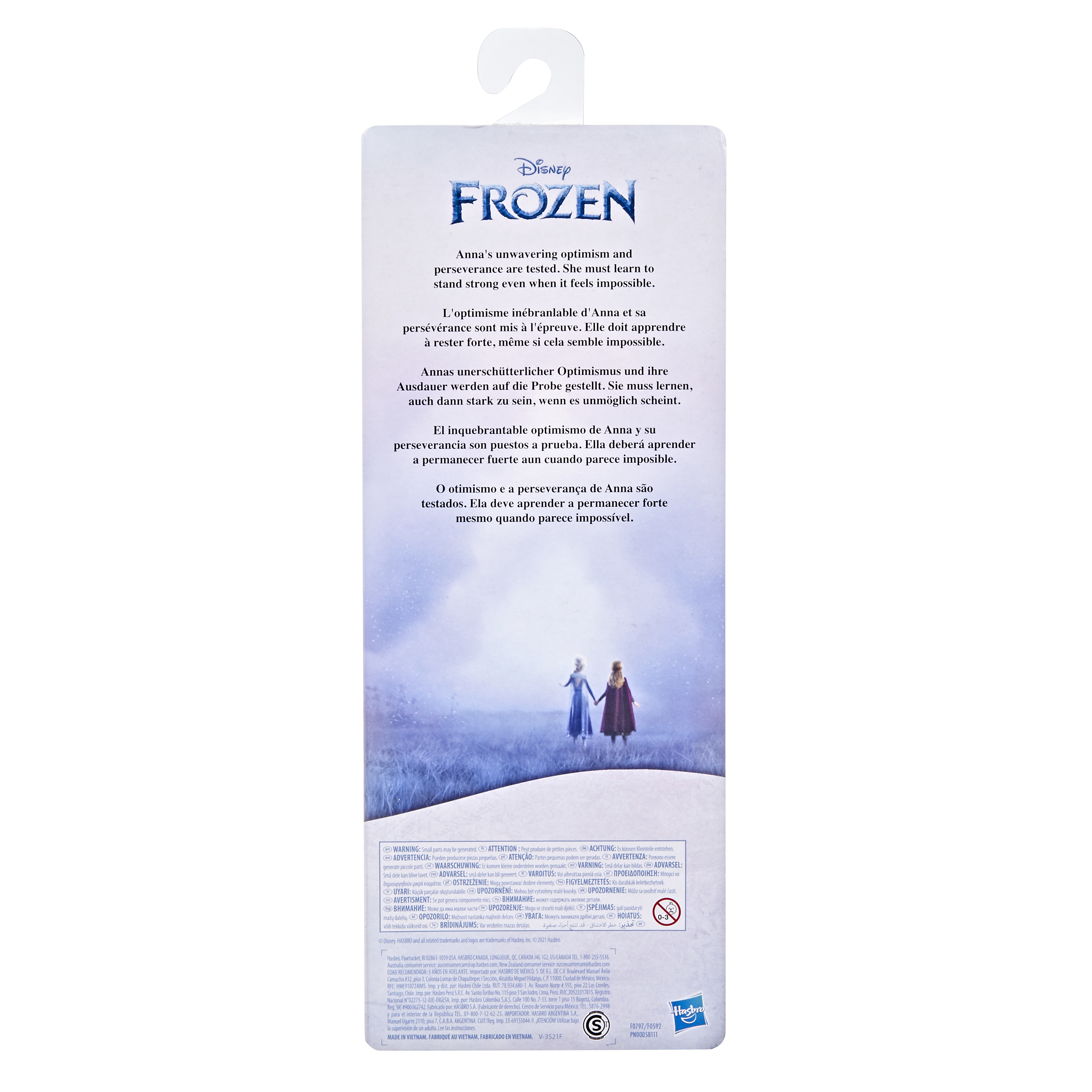 Confezione del film Frozen con Anna ed Elsa.