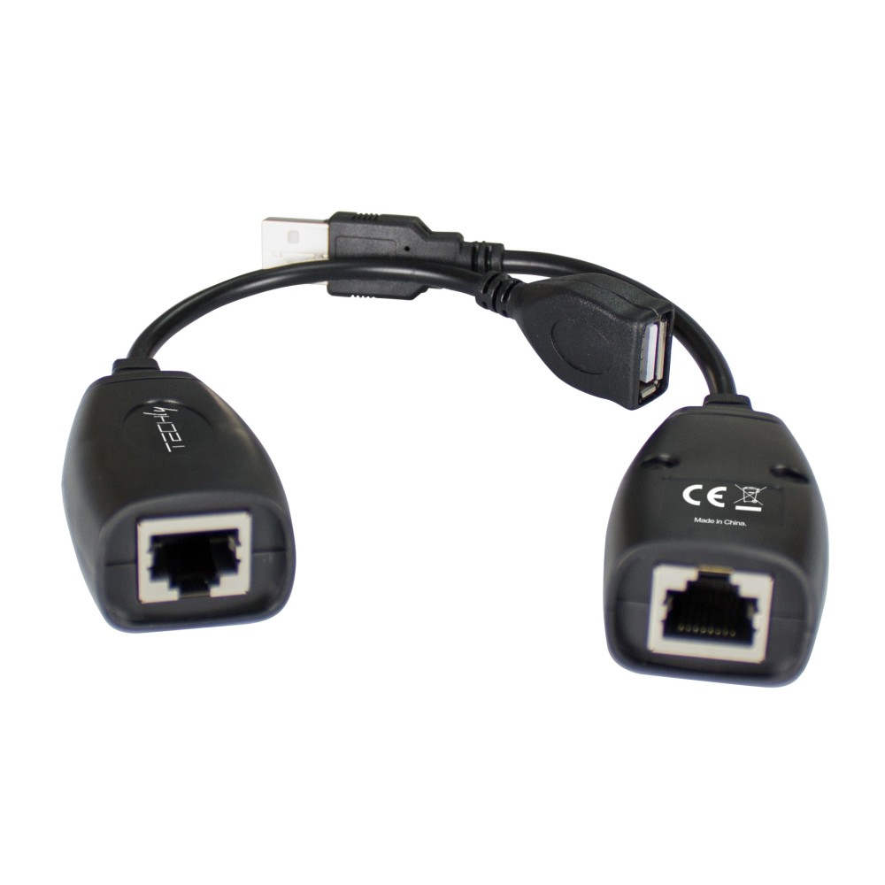 Adattatore USB nero a Ethernet duale, porte RJ45, sfondo bianco.