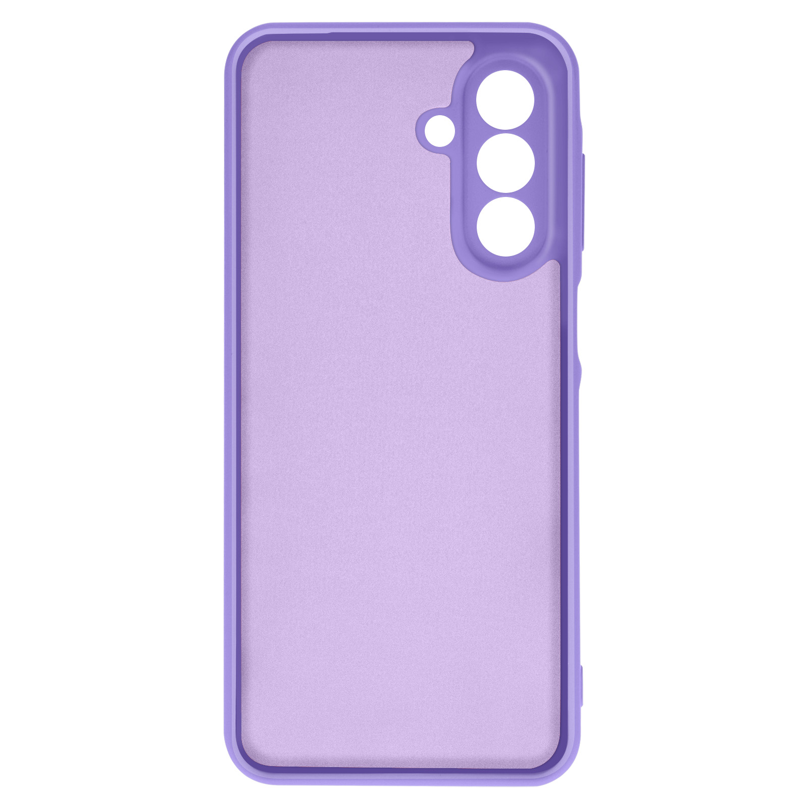 Custodia viola per Samsung S21 con tre fori per fotocamera. Cornice viola.
