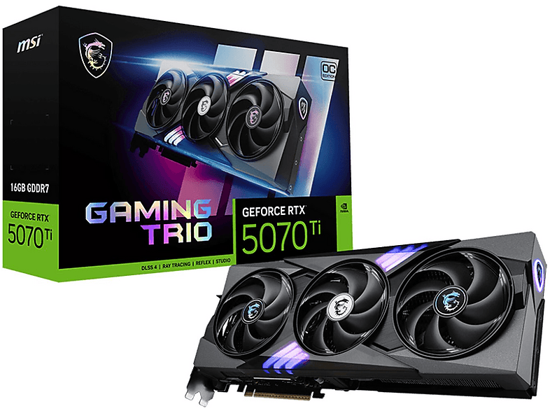 MSI GeForce RTX 5070 Ti 16G GAMING TRIO OC (NVIDIA, Grafikkarte)