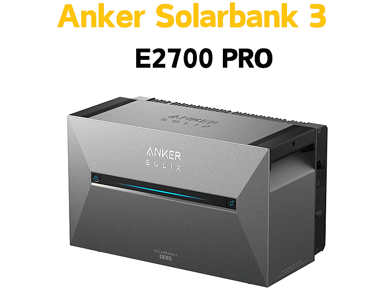 ANKER E2700 PRO Solarstromspeicher 2700Wh Powerbank