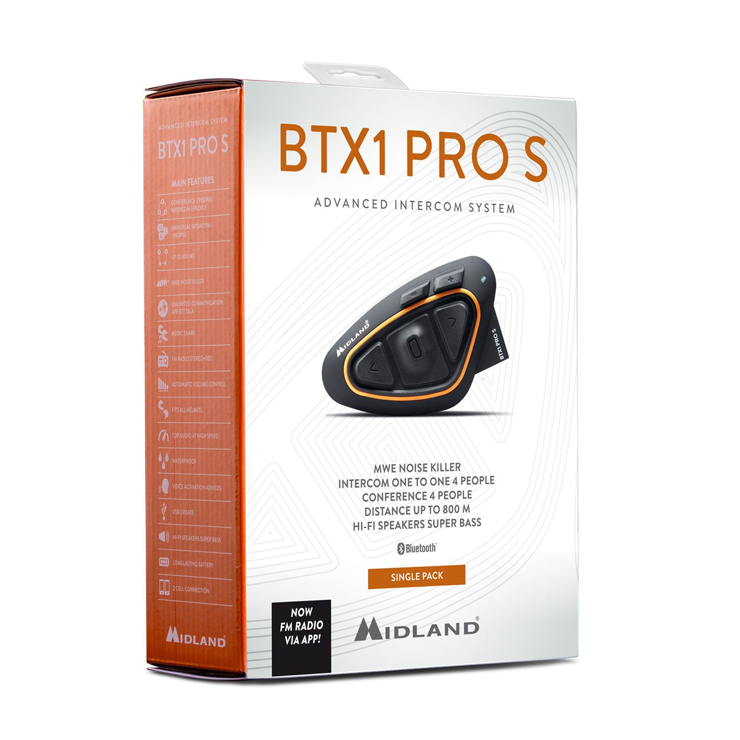 Pudełko systemu interkomu Midland BTX1 Pro S.