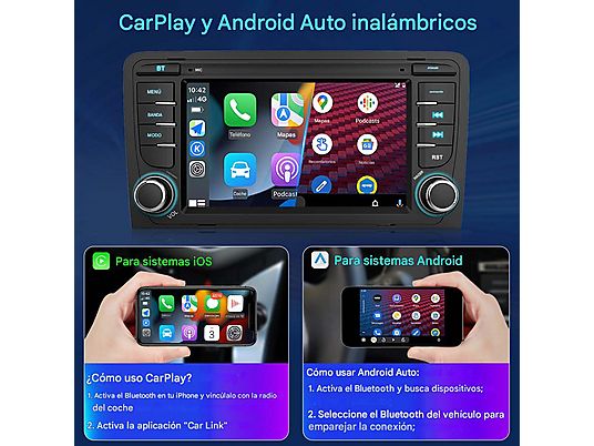 CAMECHO Android 12 Autoradio mit Carplay für Audi A3 8P 8P1 8V S3 RS3 CAMECHO Android 12 Autoradio mit Carplay für Audi A3 8P 8P1 8V S3 RS3