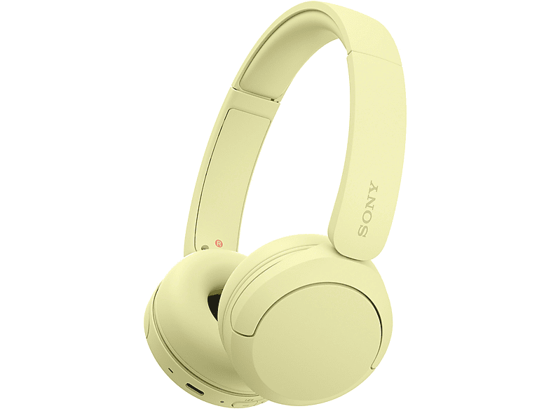 SONY WH-CH520 Y GELB, Over-ear Kopfhörer Bluetooth Gelb