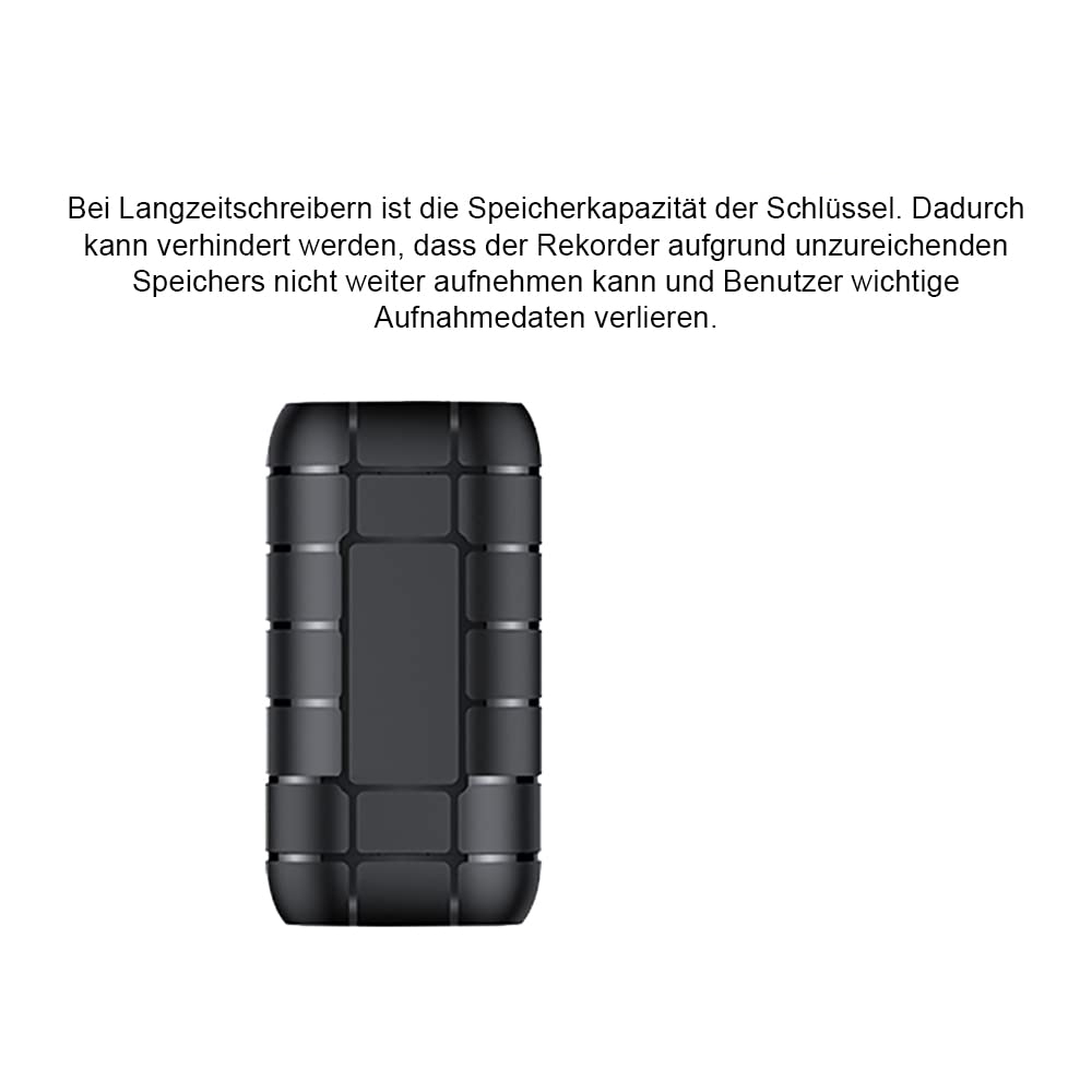 Schwarzes, rechteckiges Gerät. Text auf Deutsch vor weißem Hintergrund, vor weißem Hintergrund.