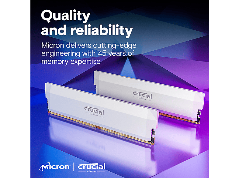 CRUCIAL CP2K16G64C38U5W 32GB (2X16GB) DDR5-6400 WHITE