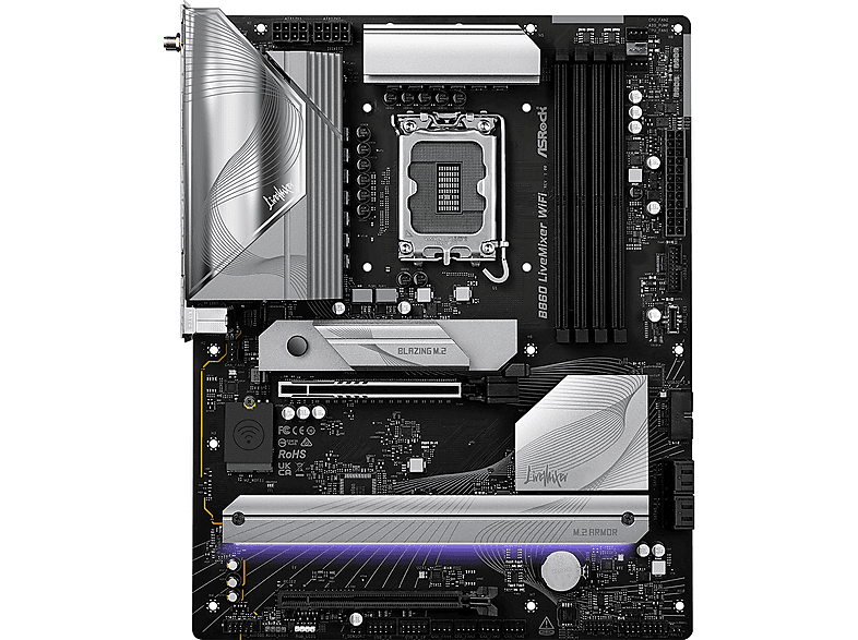 ASROCK B860 LiveMixer WiFi Mainboard Schwarz