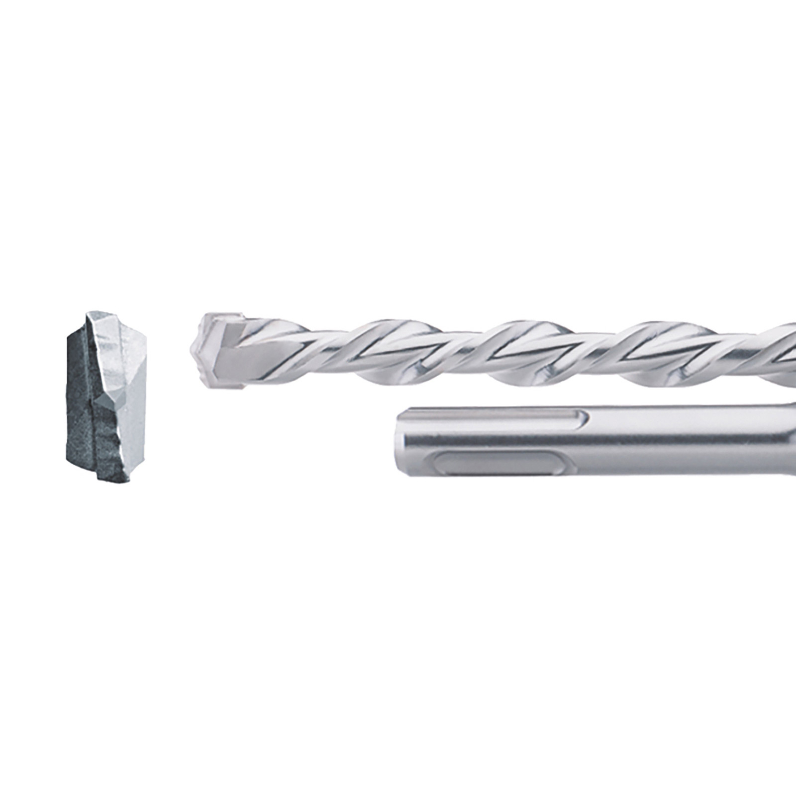 Bohrer mit scharfer Schneidkante und Spiralrillen-Design.