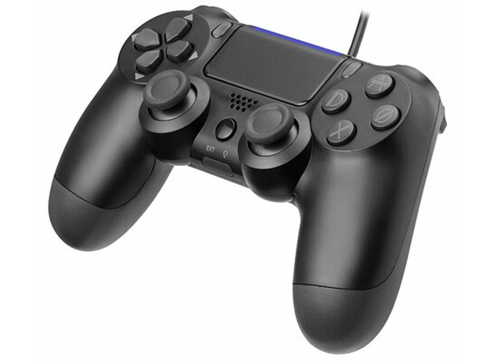 Un controller wireless nero con due joystick, D-pad e pulsanti.