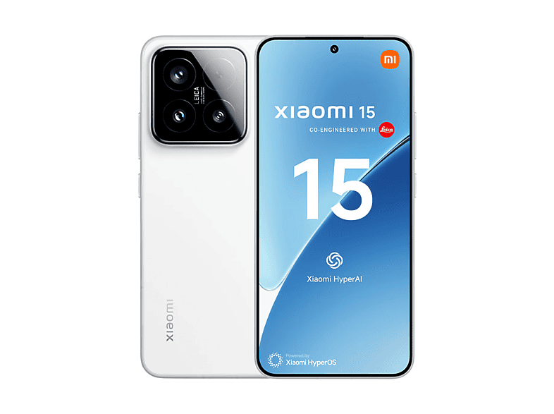 XIAOMI 15, Blanco, Móvil Desconocido, 256 GB, 12 GB RAM, 6,36