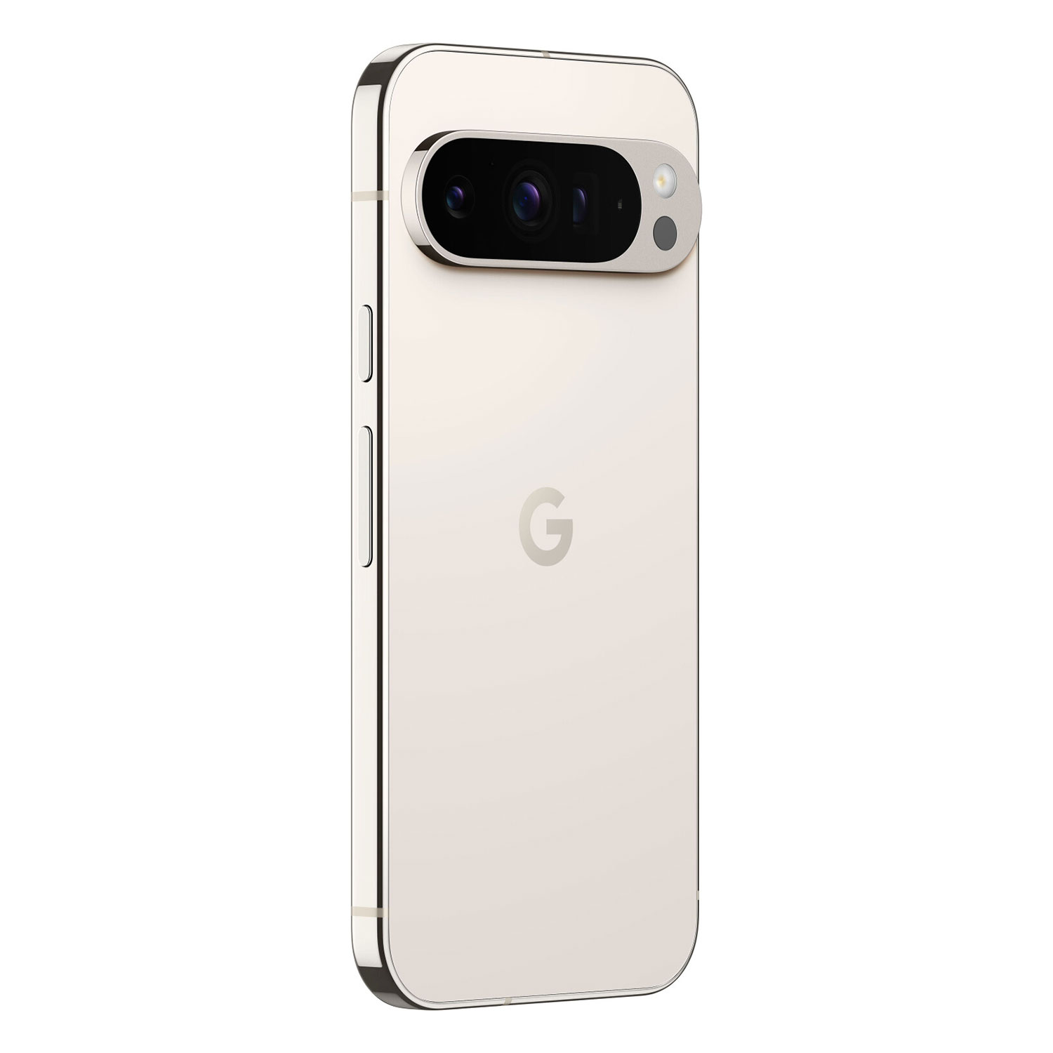 Złoty telefon Google Pixel 7, widok z tyłu, z widocznym logo Google.