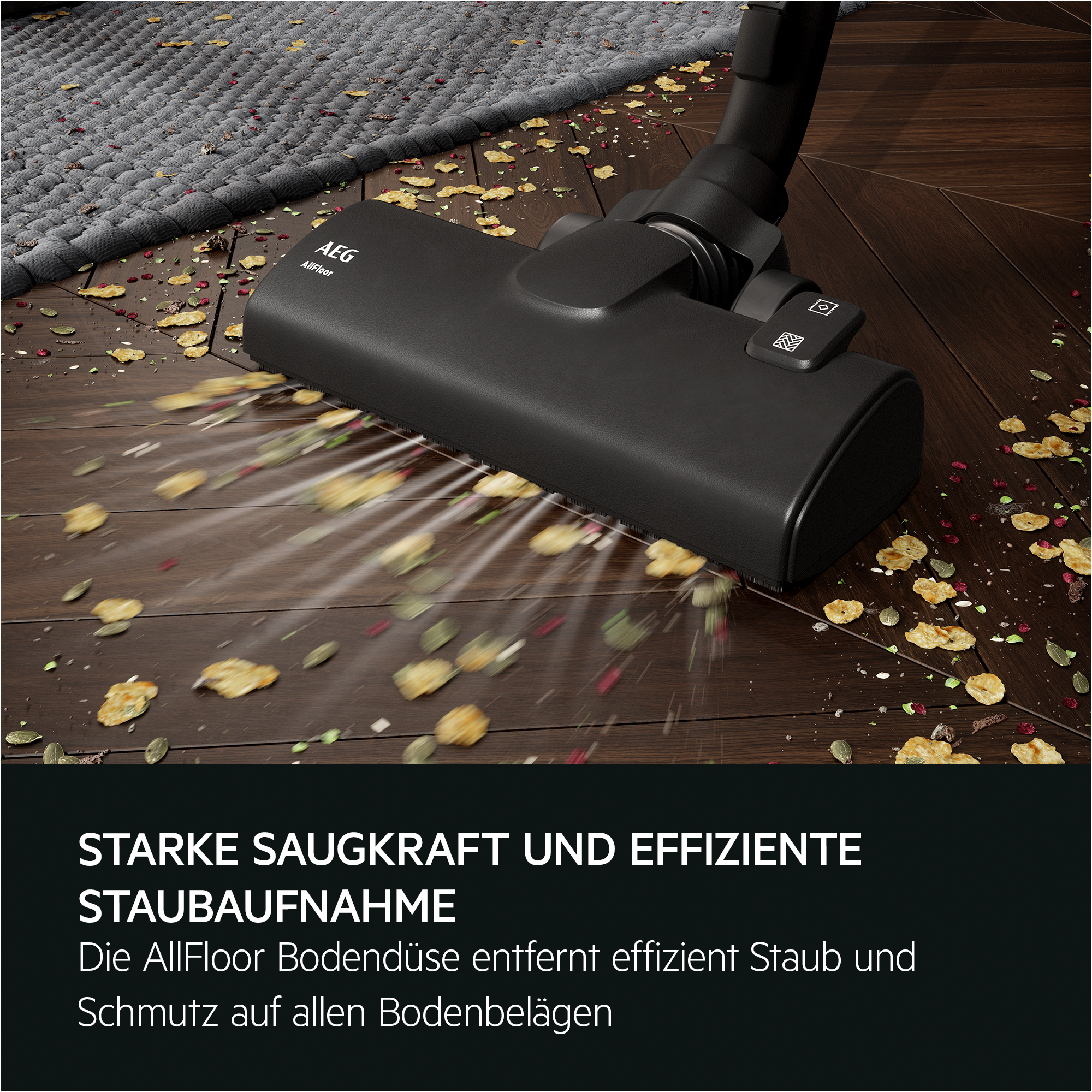 Zestaw do pielęgnacji z trymerem, maszynką do golenia i nasadkami. Zielona etykieta kołowa po lewej. Białe tło.