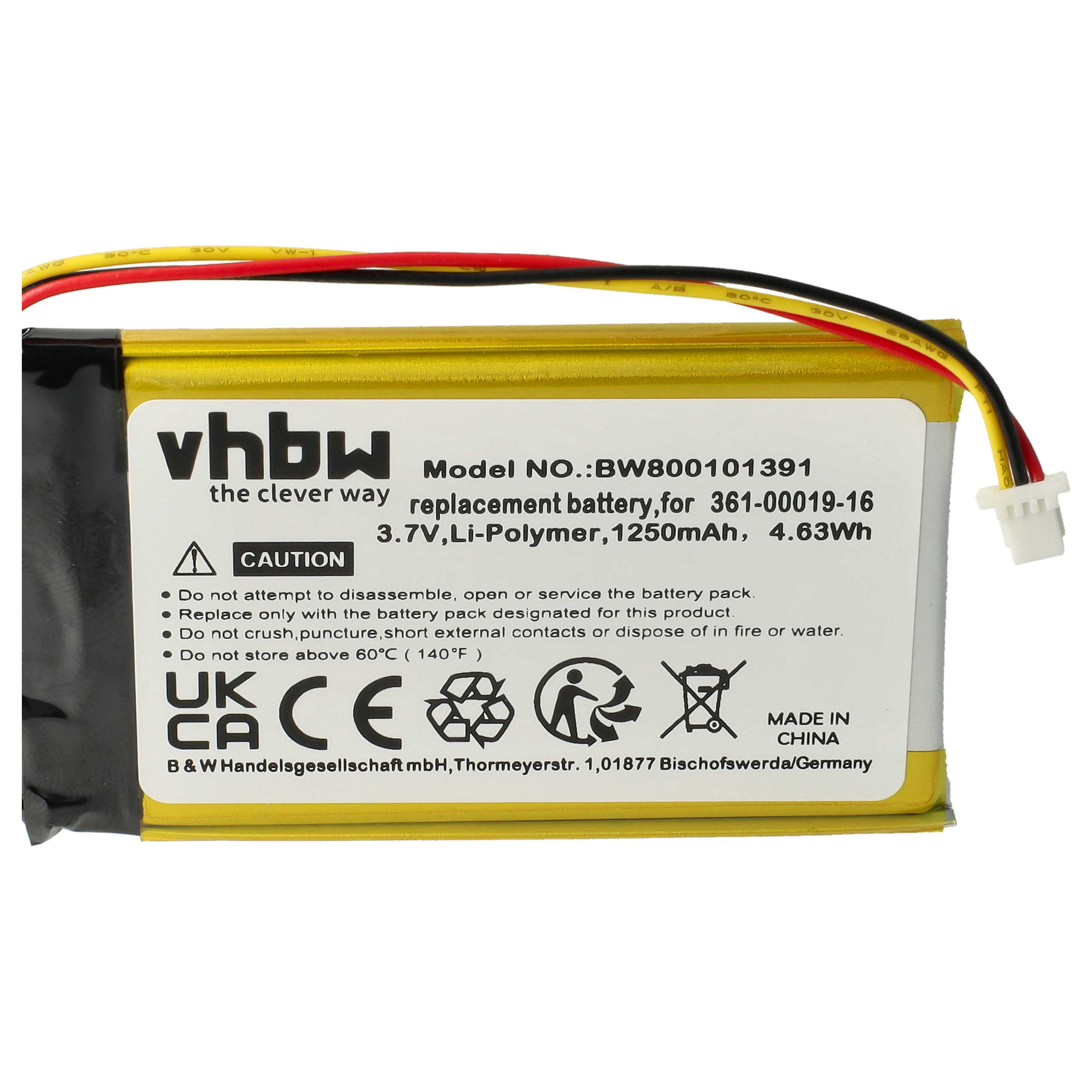 Gelbe rechteckige Batterie mit Text und Etiketten, auf Weiß, mit Drähten.