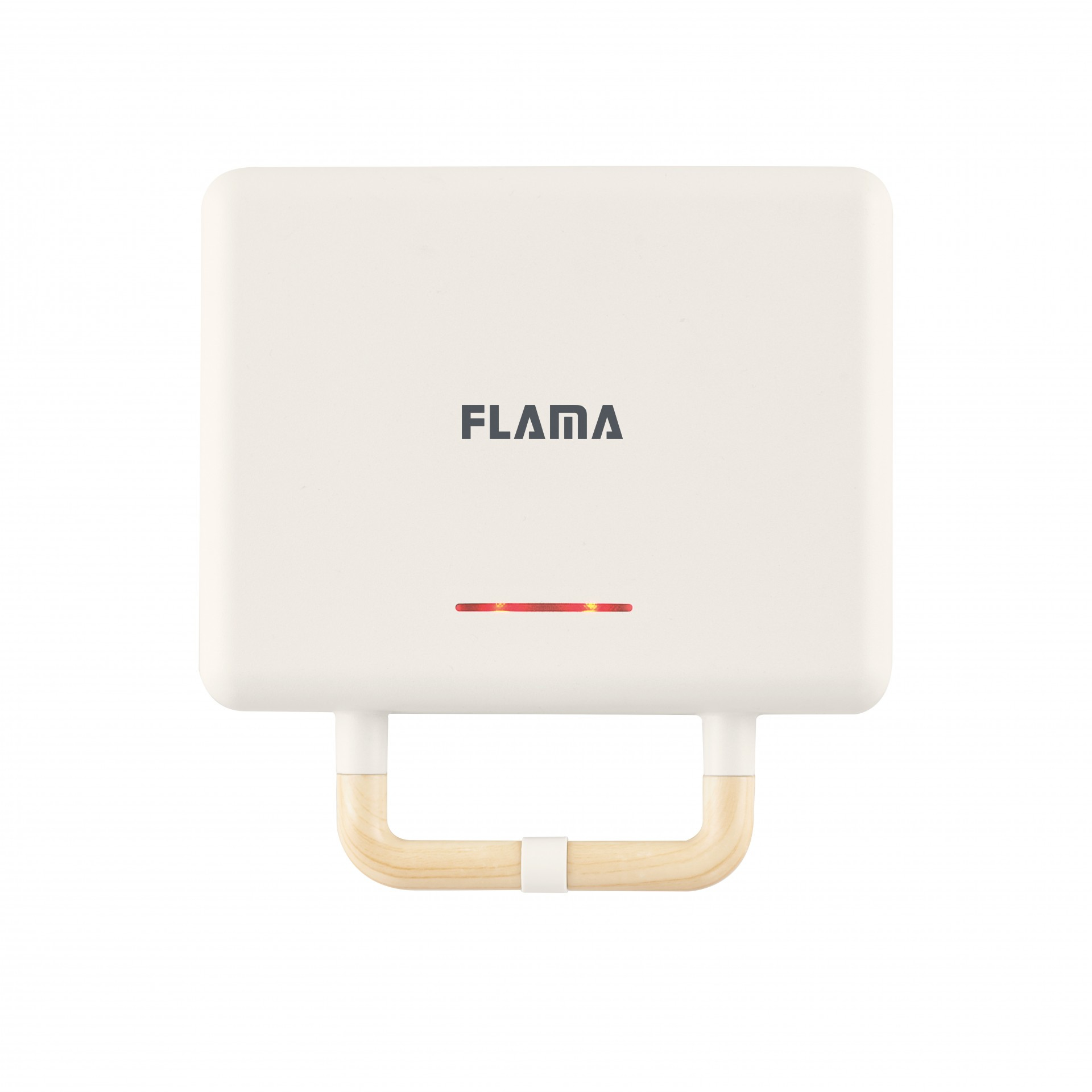 Drewniany rozprowadzacz do naleśników w kształcie litery T i czarna szpatułka na białej powierzchni.